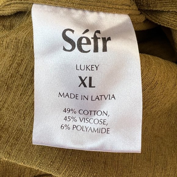 SEFR green Lukey button down shirt - Picture 10 of 10